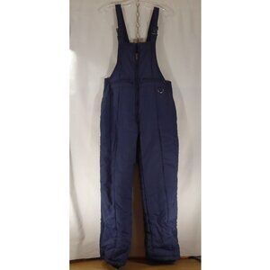 Womens Vintage 2XS Sports Blue Winter Ski Snow Pants Bibs Overalls Insulated L